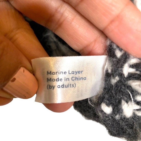 Marine Layer Jill Fair Isle Crewneck Sweater Alpaca Wool Blend Size XS - Picture 11 of 12